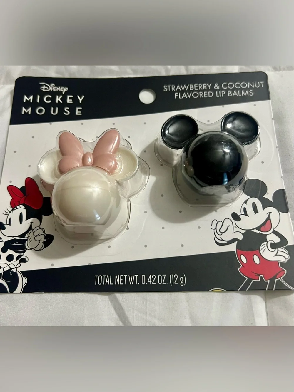 Disney Minnie & Mickey Lip Balm Set - Pink & Black
